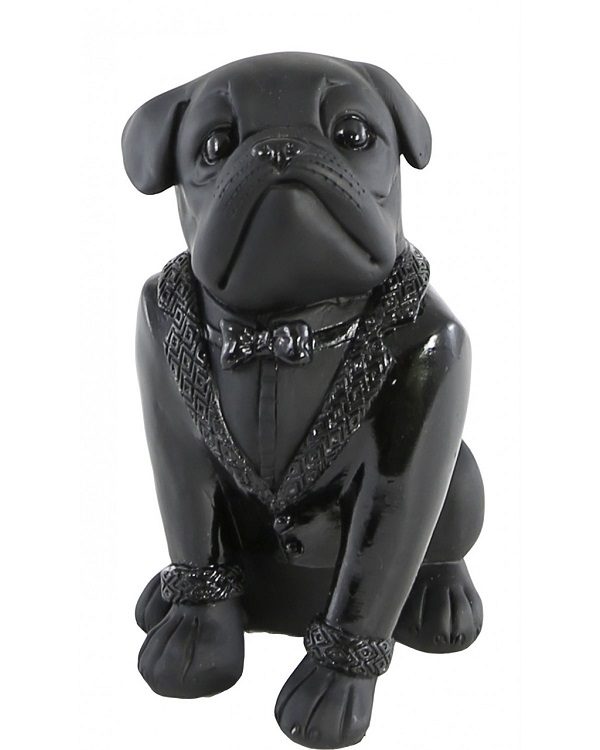 Designer Cool Dog Wearing Tuxedo Black Figure / Figurine 14cm