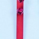 Red Metal Christmas Door Wreath Hanger + Jingle Bells 38cm