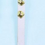 Gold Metal Christmas Door Wreath Hanger + Jingle Bells 38cm