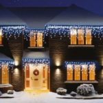 720 LED Snowing WHITE Icicles + Timer Premier Decorations Christmas Lights