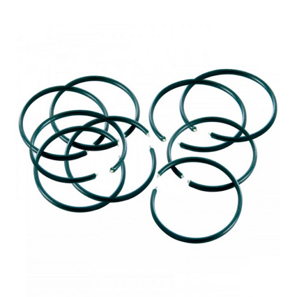 Pack 50 (Green Plastic Coated) Gardman Plant Rings Garden Plant Support