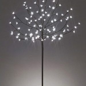 1.5m LED Cherry Tree Christmas Tree Indoor / Outdoor 96 White Led's & Timer