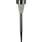 Luxform Stainless Steel 'Mosaic' Solar Post Light 'LAZIO' Garden Lighting !