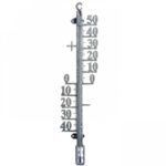 Pewter Finish 41.5cm Outdoor Garden Thermometer Ornament Gardman