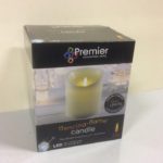 Flameless LED Dancing Pillar Candle Extra Large Size 18x15cm Christmas Light +Timer