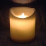 Flameless LED Dancing Pillar Candle Extra Large Size 18x15cm Christmas Light +Timer