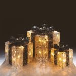 Silver & Black Parcels 40 White Fairy Lights Christmas Lights Indoor Set 3