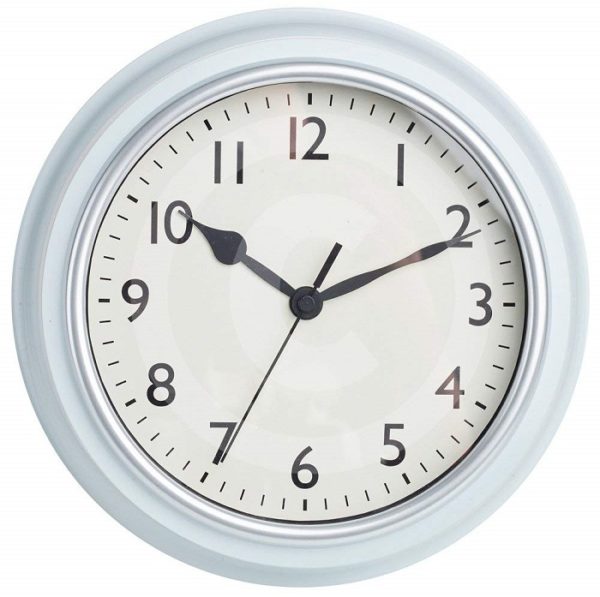 10" 'Miller' Wall Clock - White Gardman 17219