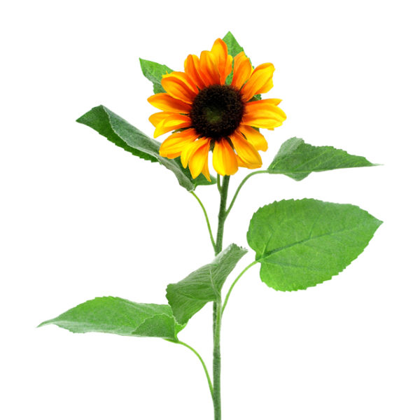 Large Yellow Sunflowers Artificial Silk Flowers 59cm Pack x6 Stems