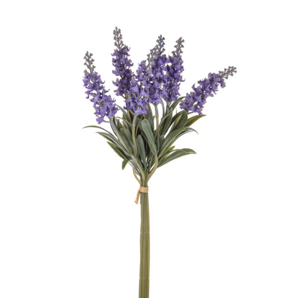 Tied English Lavender Bundle / Bunch 34cm Artificial Silk Flowers
