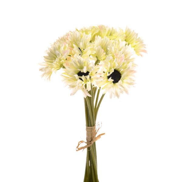 Cream Daisy Bundle / Bunch x12 Stems 28cm Artificial Silk Flowers
