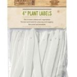 4" White Plant Labels Garden/Greenhouse Gardman Pack 100 (2x50)
