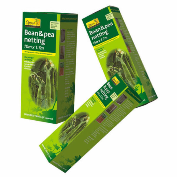 Pea & Bean Netting - 4m x 1.7m Garden Climbing Support Mesh Gardman