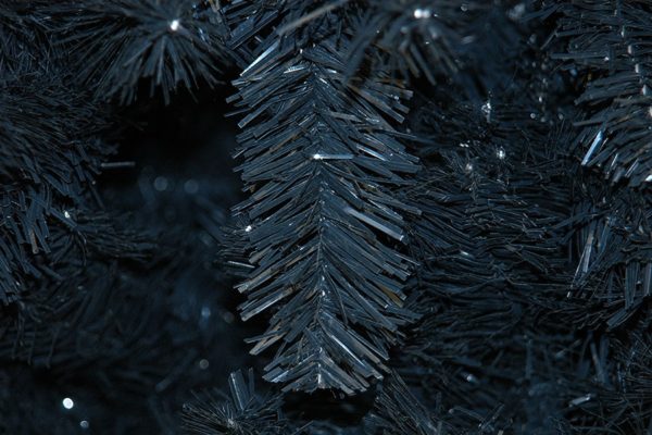 8' Slim Black Glacier Pine Stunning Artificial Christmas Tree Swift