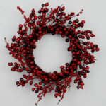 New Deluxe Red Berry Wreath 48cm Christmas Decoration