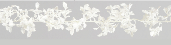 6ft Glitter Mini Holly Garland White Christmas Decoration Swift