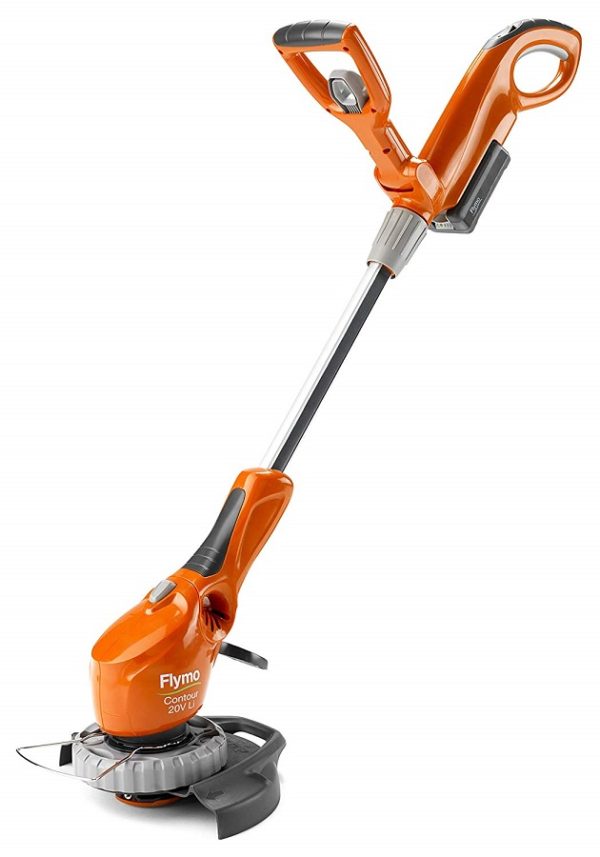 Flymo Contour Cordless 20V Li Grass Trimmer, 20V Li-Ion Battery, 25cm Cutting Width