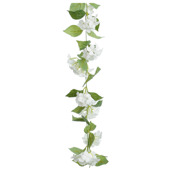 Cream Hydrangea Garland 180cm Silk Flowers Garland