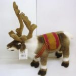 Lying Reindeer With Harness Christmas Figure Decoration 40cm Soft Toy