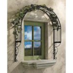 Toscano Design Ornamental Metal Garden Window Trellis