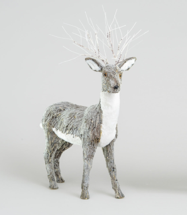 87cm Large Standing Natural Reindeer Figure Christmas Ornament