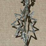 180cm Long Champagne Glitter Mini Star Garland Christmas Decoration