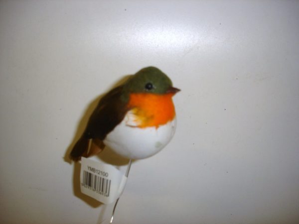 Robins / Birds Christmas Decorations 8cm For Wreath/Garland/Tree Pack x6