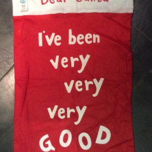 Christmas Santa's Sack 80cm 'I've Been Very Very Very Good' Childs Gift Bag