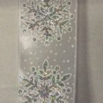 10yd Roll 'Silver Snowflake' Quality Fabric Wire Edge Christmas Ribbon 2.5in Wide