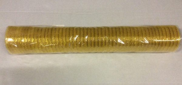 Roll 20" Wide Mesh Ribbon Door Bows/ Outdoor Use Christmas Decoration GOLD
