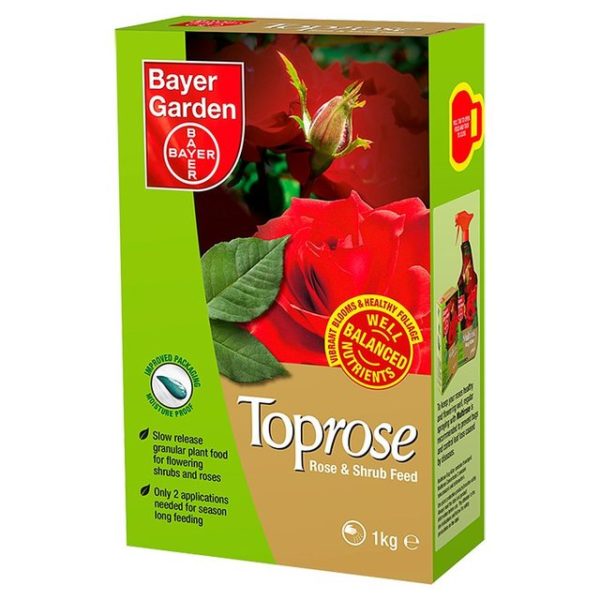 Bayer Toprose Fertiliser 1kg Rose & Shrub Feed