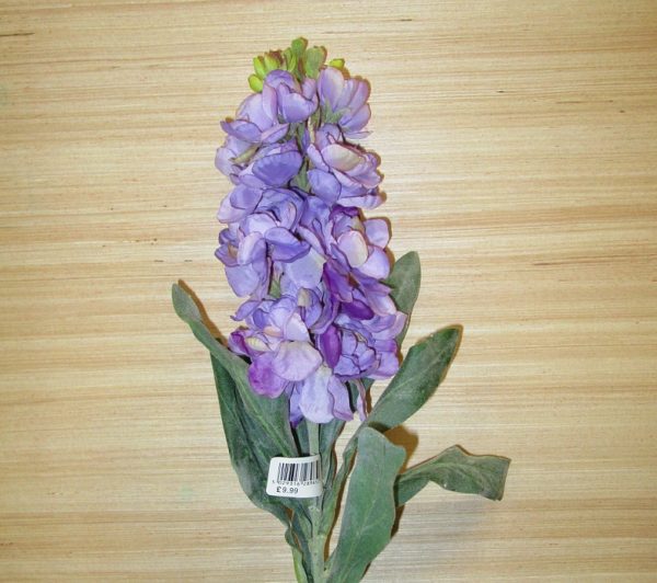 Deluxe Stock 'Lavender' Artificial Silk Flowers Pack x6 Stems OFFER!
