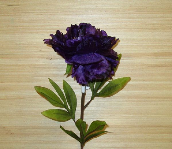 Peony Large 'Purple' Artificial Silk Flowers Pack x 12 Stems Deal !