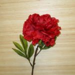 Peony Large 'Red' Artificial Silk Flowers Pack x 12 Stems Deal !