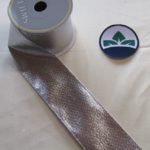 10yd Roll 'Silver Metallic' Fabric Wire Edge Christmas Ribbon 2.5" Wide