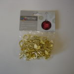 Pack 48 Fancy Christmas Tree Decoration Hooks 4 Christmas Ornaments 'Gold'
