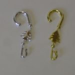 Pack 48 Fancy Christmas Tree Decoration Hooks 4 Christmas Ornaments 'Gold'