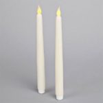 Pack x2 LED Taper Candles Battery-Operated Christmas / Party / Tableware
