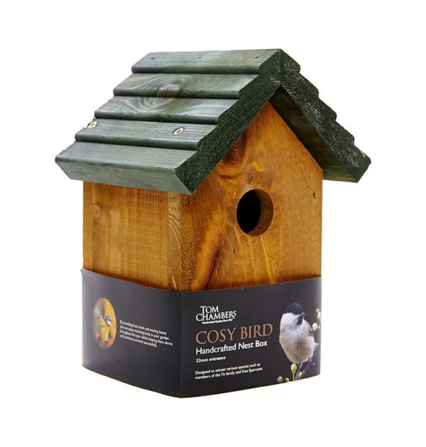 Cosy Bird Nest Box 32mm Hole Tom Chambers Wild Bird Care PRB015
