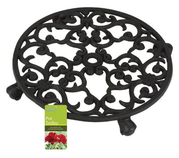 Cast Iron Pot Trolley / Pot Mover Gardman 09096