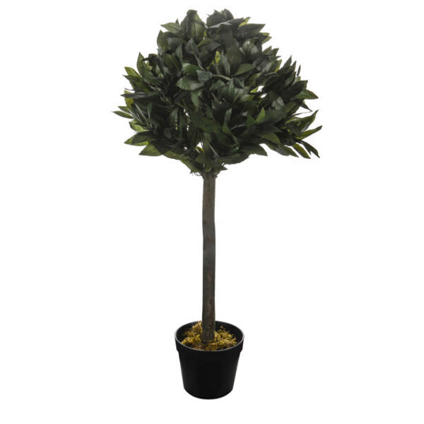 Pair Potted 92cm Tall Bay Tree Artificial Silk Pot Plants Deal