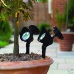 Pair Outdoor Solar Spotlights Garden Lighting Gardman