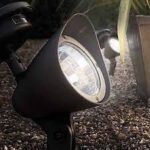 Pair Outdoor Solar Spotlights Garden Lighting Gardman