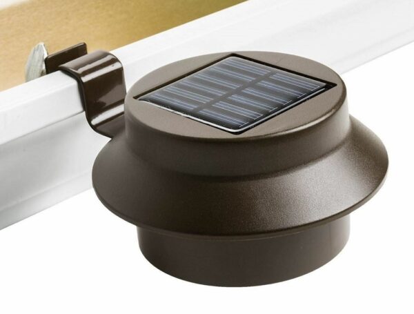 Solar Fence & Gutter Lights Pack x3 Cole & Bright L26263