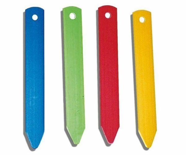 Plantpak Mixed Colours Plastic 4" Plant Labels Pack x40