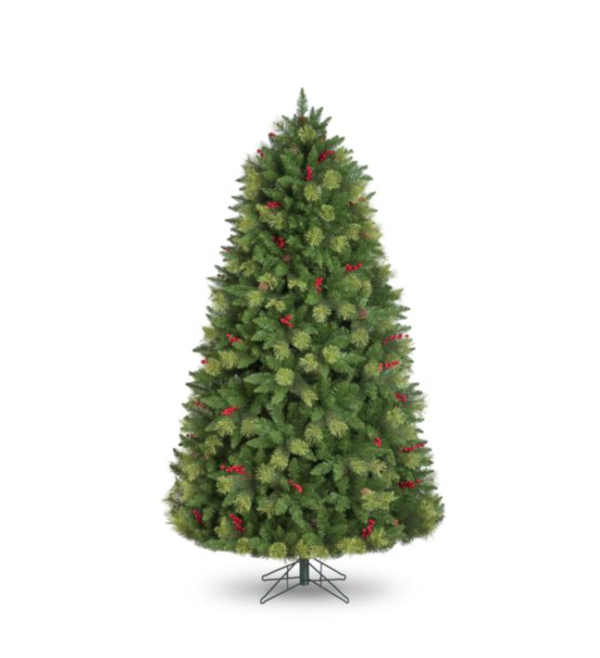 6ft Dakota Pine Artificial Christmas Tree + Berry/Cone 1356 Tips