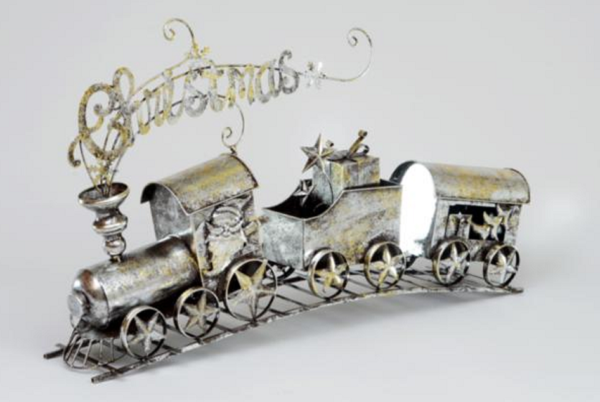 97cm CHRISTMAS Train Metal Figurine / Table-piece Christmas Decoration New Design