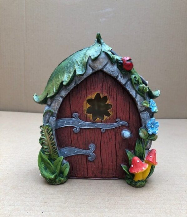 Traditional Design Solar Fairy Door 16cm Garden Lighting