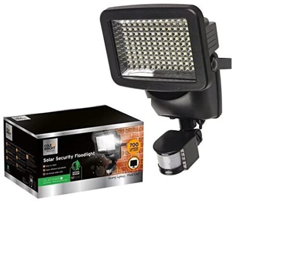 Cole & Bright Professional LED Solar Security Floodlight - 700 Lumen L22117