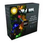 Solar LED String Lights 200 Multi Colour Dual Power Technology Cole & Bright